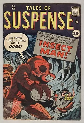Buy Tales Of Suspense #24 December 1961 G/VG Insect Man • 64.30£