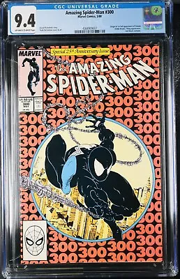 Buy Amazing Spider-Man #300 CGC 9.4 Marvel 1988 1st Appearance Venom McFarlane • 580.44£