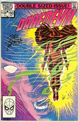 Buy Daredevil #190 Dynamic Forces Signed John Romita Df Coa #1 Marvel Frank Miller • 129.95£