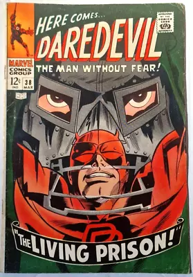 Buy DAREDEVIL 38 MARVEL SILVER AGE 1968 Fantastic Four App. Doctor Doom App • 48.99£