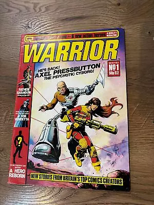 Buy Warrior #1 - Quality Magazines - 1982 - Alan Moore V For Vendetta • 174.95£