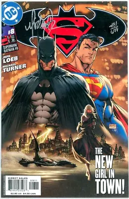 Buy Superman Batman #8 Dynamic Forces Signed Michael Turner Df Coa Supergirl Movie • 74.99£