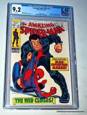 Buy Amazing Spider-Man 73 Marvel Comic CGC 9.2 1969 1st Silvermane • 277.13£
