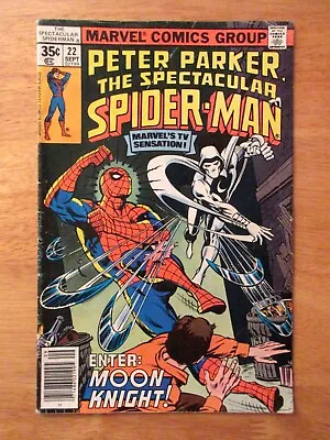 Buy PETER PARKER, THE SPECTACULAR SPIDER-MAN #22 **Key! Newsstand!** (VG/FN To FN-) • 12.21£