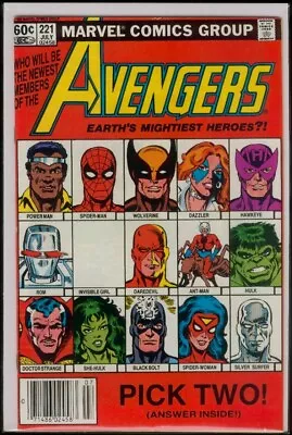 Buy Marvel Comics The AVENGERS #221 FN/VFN 7.0 • 3.99£