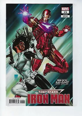 Buy TONY STARK: IRON MAN # 15 (BRING ON THE BAD GUYS VARIANT, Oct 2019) NM NEW • 4.25£