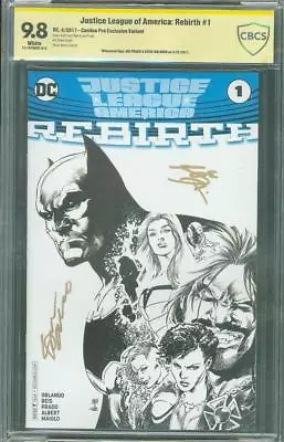 Buy Justice League America 1 CBCS SS 9.8 2X Comics Pro Sketch Variant Up CGC Movie • 103.93£