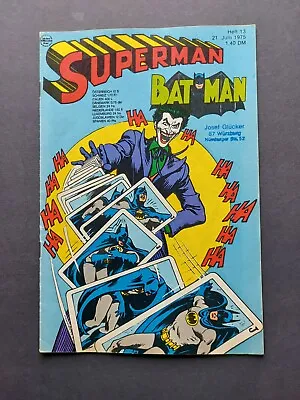Buy EHAPA COMIC / SUPERMAN BATMAN Issue 13 Of 1975 (with Joker) / Z1-2 (with Voucher) • 17.02£