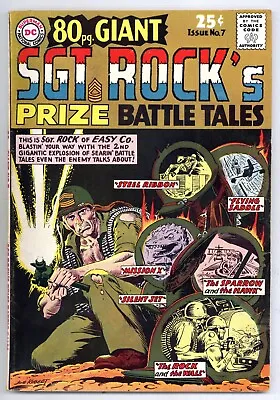 Buy 80 Page Giant #7 Sgt Rock's Prize Battle Tales Kubert! Easy! 1965 DC Comics I967 • 82.19£