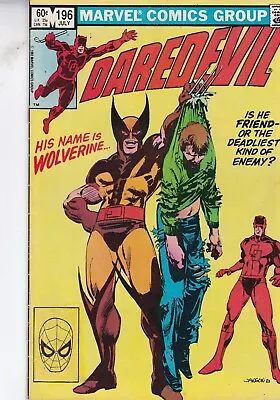 Buy Marvel Comics Daredevil Vol. 1 #196 July 1983 Fast P&p Same Day Dispatch • 24.99£