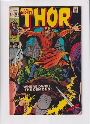 Buy Thor (1962) # 163 UK Price (4.5-VG+) (2040756) 1st Mutates 1969 • 20.25£