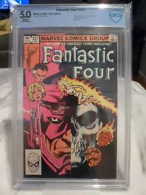Buy Fantastic Four #257 Galactus, Death 5.0 CBCS 1983 Scarlet Witch & Vision Non CGC • 68.11£