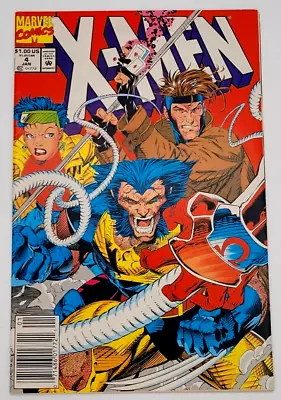 Buy X-men #4  (1992) / Vf+ / 1st Omega Red Jim Lee  Newsstand • 31.67£