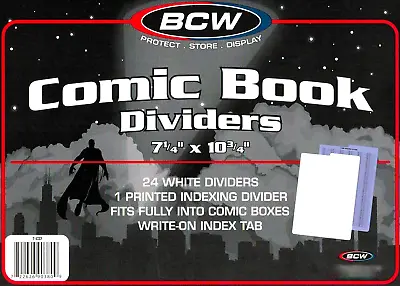 Buy 100 Comic Book Dividers For Short Or Long Comic Book Storage Boxes • 53.92£