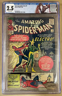 Buy The Amazing Spider-Man #9 (Marvel Comics 1964) CGC 2.5 1st Appearance Of Electro • 599.63£