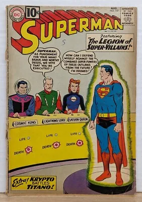 Buy SUPERMAN #147 DC Comics Golden Age 1961 - GD 2.0 1st Legion Of Super Villains • 31.62£
