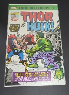 Buy True Believers #1 Thor Vs Hulk Kirby 100th Journey Into Mystery #112 Reprint • 12.66£