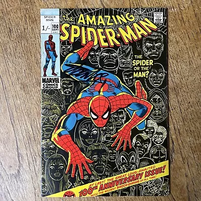 Buy Original Signed Stan Lee The Amazing Spiderman Comic Issue 100! Marvel Autograph • 2,000£