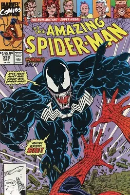 Buy Marvel Comics The Amazing Spider-Man #332 Venom Cover 1990 Comic Grade VF- 7.5 • 6.31£