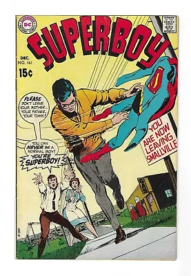 Buy Superboy #161 --- Neal Adams! Strange Death Of Superboy! Dc! 1969! Fn+ • 7.90£