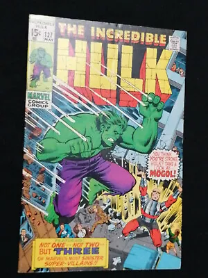 Buy Incredible Hulk #127 - Marvel Comics - May 1970 - 1st Print • 21£