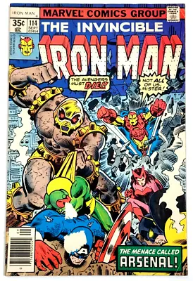 Buy Invincible Iron Man #114  (1978) / Vg / Aresenal • 10.42£