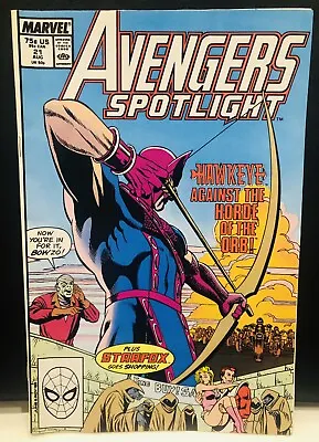 Buy Avengers Spotlight #21 Comic , Marvel Comics , Hawkeye App • 2.12£
