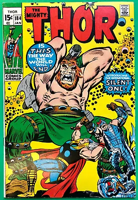 Buy Thor Vol 1 #184 (1971) 1st Appearance Of The Silent One Higher Grade • 69.95£