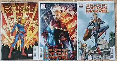 Buy Captain Marvel 1 Life Of Captain Marvel 1, NM Artgerm, Torque, Mounts 3 Covers • 17.65£