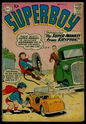Buy DC Comics SUPERBOY #76 Super-Monkey G/VG 3.0 • 24.09£