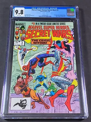 Buy Marvel Super Heroes Secret Wars #3 1984 CGC 9.8 4280501018 Jim Shooter Mike Zeck • 79.67£
