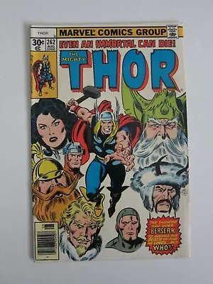 Buy Thor #262 Fn- 1977 Bronze Age Marvel Comic Walt Simonson Art John Buscema Cover • 3.95£