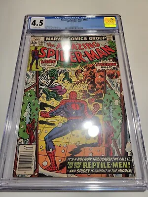 Buy Amazing Spider-Man #166 CGC 4.5 1977 NEWSSTAND Bronze Age New Frame • 41.91£
