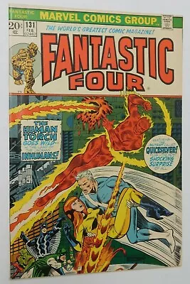 Buy FANTASTIC FOUR #131 - Inhumans Cover & Story - Marvel 1973 VF/NM Vintage Comic • 25.18£