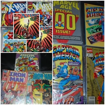 Buy Marvel Comics X 12 -  X-Men Captain America Iron Man Marvel Age Action Hour • 18.45£