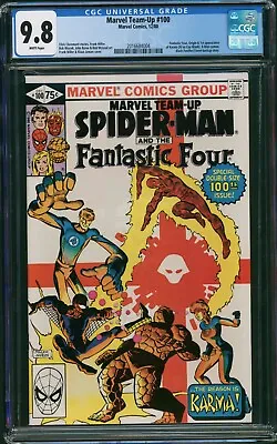 Buy Marvel Team-Up #100 (Marvel, 1980) CGC 9.8 White - Frank Miller - 1st App: Karma • 154.11£