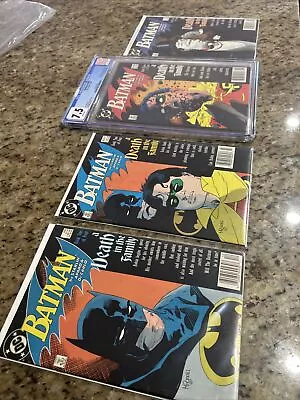 Buy 1988 Dc Original Batman Death In The Family Complete 4 Comic Set #426-429 • 128.50£