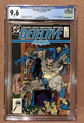 Buy DETECTIVE COMICS #585 CGC 9.6 NM 1st App Ratcatcher Batman JLA Joker Bane Robin • 63.25£