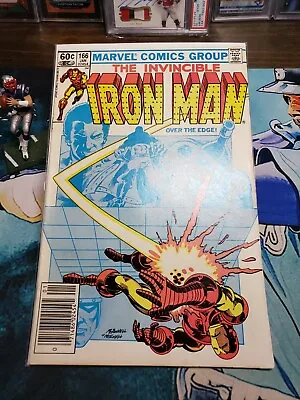 Buy The Invincible Iron Man #166 Over The Edge! (Jan 1982) With Protective Sleeve • 23.94£