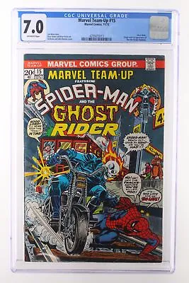 Buy Marvel Team-Up #15 - Marvel Comics 1973 CGC 7.0 Ghost Rider. Origin And 1st Appe • 87.58£