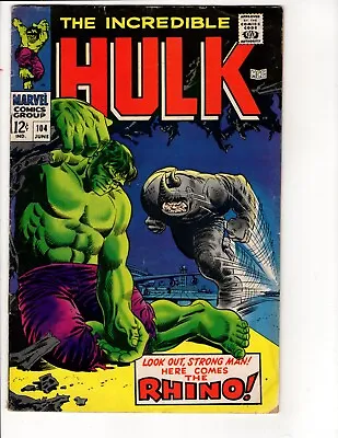 Buy The Incredible Hulk #104 Marvel Comics (1968) • 33.32£