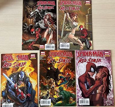 Buy Red Sonja Spiderman #1-5 Oeming Rubi Turner Marvel Dynamite Comics 2007 Set (5) • 5£