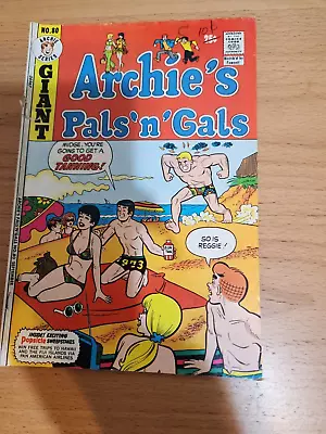 Buy 1973 Archie Series Humor Romance Comic Book Archie's Pals N Gals 80 Midge Cover • 2.38£