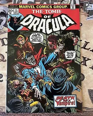 Buy The TOMB Of DRACULA #13 VFN ~ Origin Of BLADE 1973 Marvel  White Pages BEAUTY! • 999.99£