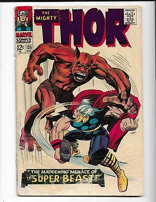 Buy Thor 135 - G/vg 3.0 - 2nd High Evolutionary - Odin - Balder - Jane Foster (1966) • 17.39£