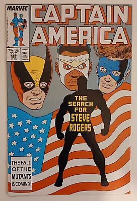 Buy Captain America #336 (The Search For Steve Rogers?) 1987 • 1.98£