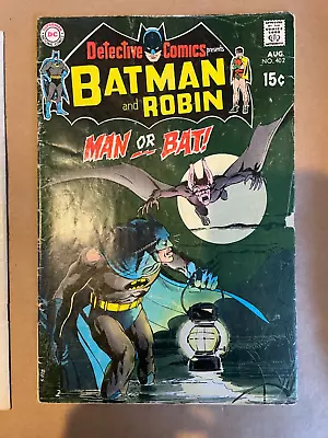Buy Detective Comics #402 Batman And Robin  Man Or Bat  1970 Neal Adams Cover • 31.94£
