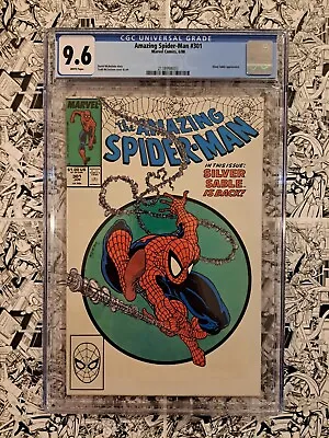 Buy 🔥amazing Spider-man #301 Cgc 9.6 Iconic Todd Mcfarlane Cover Silver Sable🔥 • 236.19£