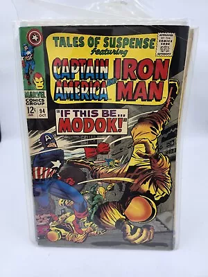 Buy Tales Of Suspense #94 1967 VG+  Iron Man Captain America 1st MODOK  • 39.53£