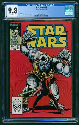 Buy Star Wars #77 (1983) CGC 9.8 White Pages! HTF High Grade! Classic Cover! • 111.09£